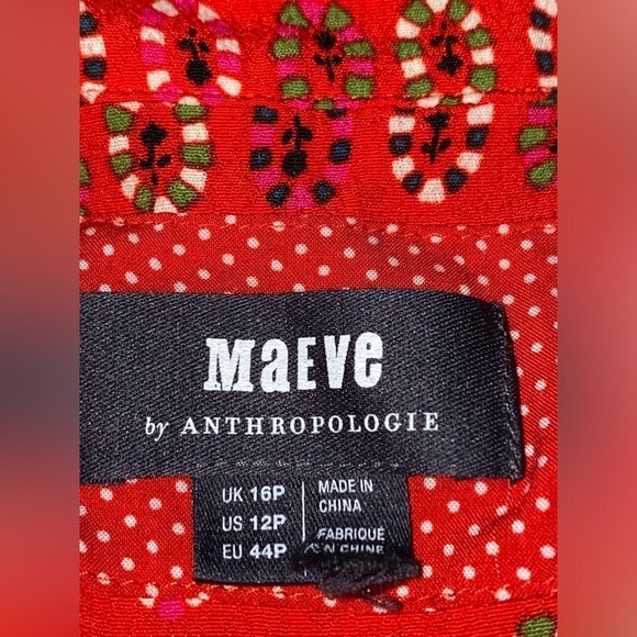 Maeve Anthropologie Women Daisy Floral Midi Shirtdress 12P‎  Cottagecore - Picture 3 of 8